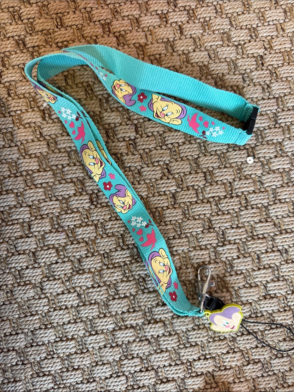 Turquoise Dopey Lanyard with Dopey Charm